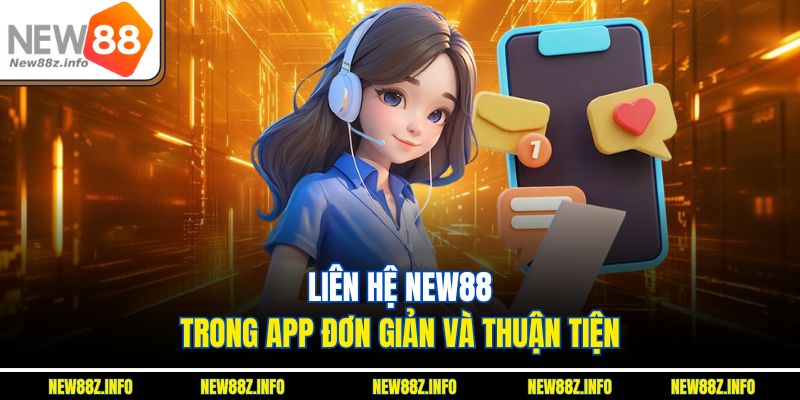 Liên hệ New88 trong app đơn giản và thuận tiện