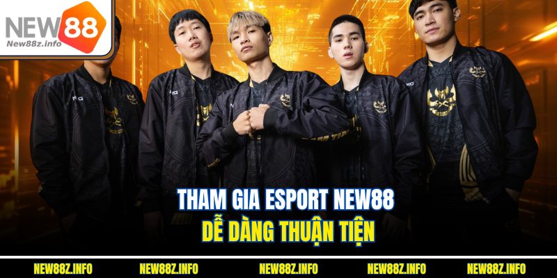 Tham gia Esport New88 dễ dàng, thuận tiện